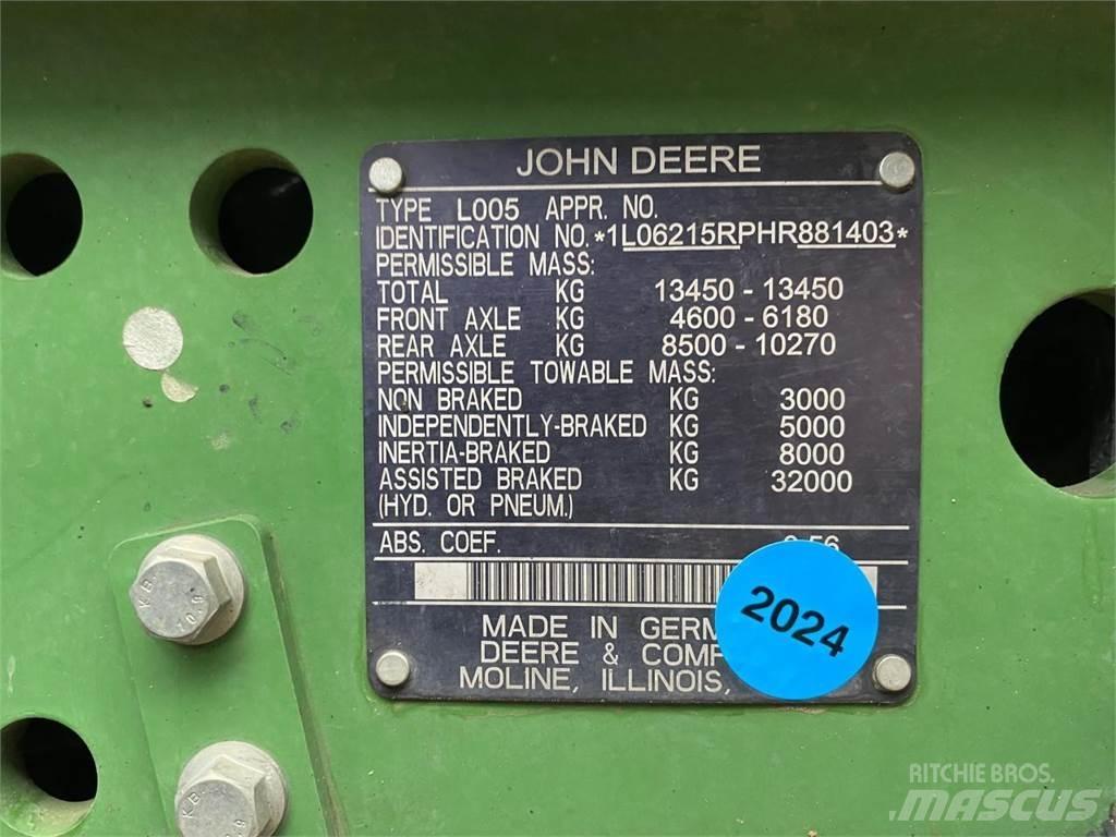 John Deere 6215R Трактори