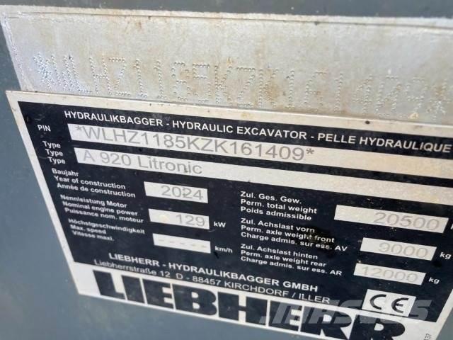 Liebherr A920 Колесни екскаватори