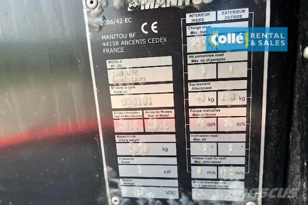 Manitou 100 VJR | 2016 Съчленени стрелови подемници