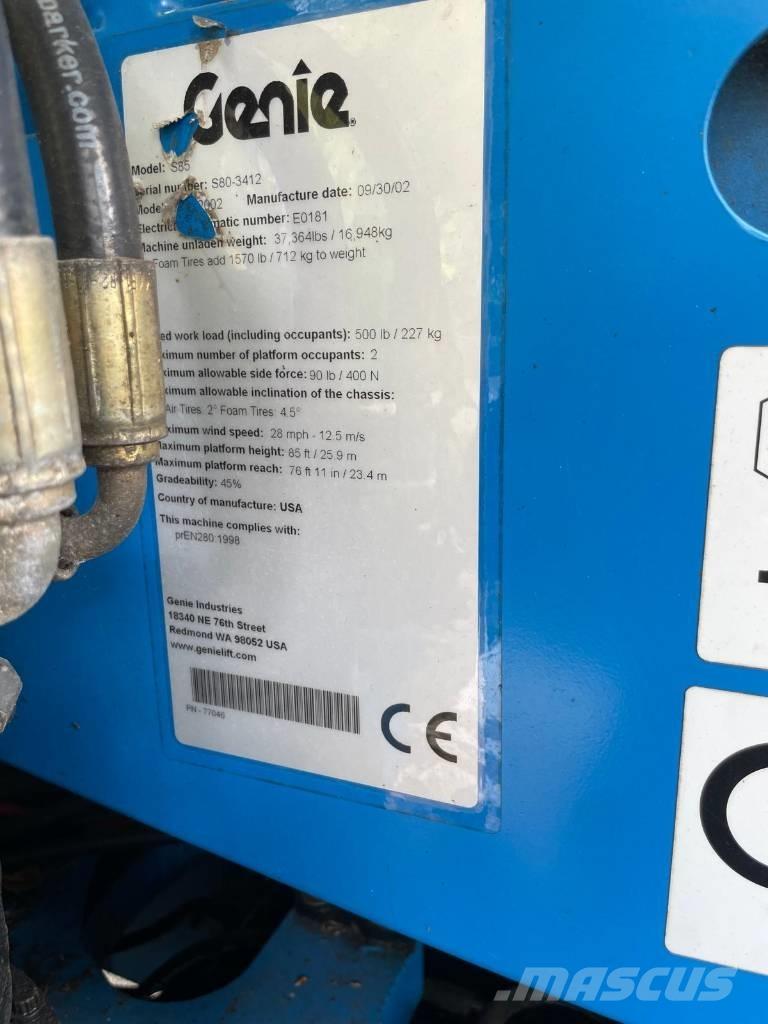 Genie S 85 Телескопични повдигачи
