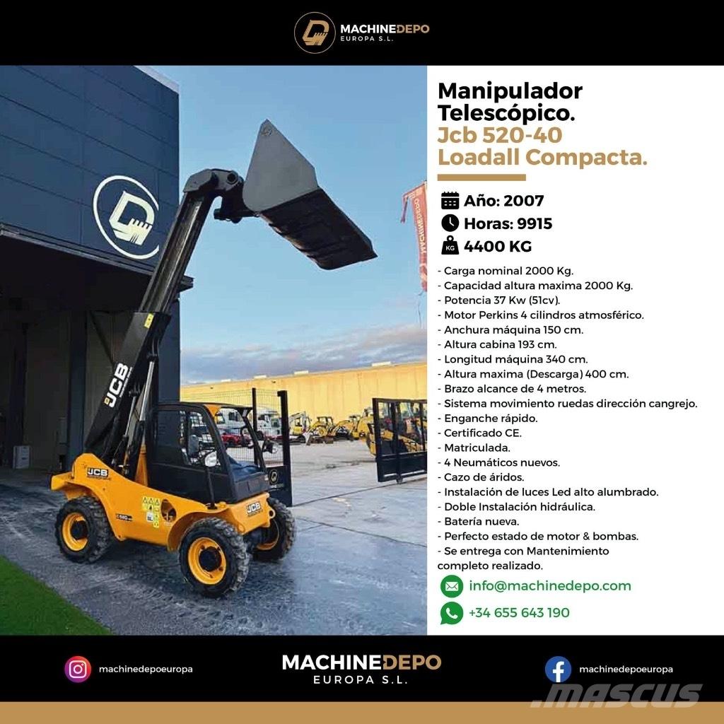 JCB 520-40 Телескопични товарачи