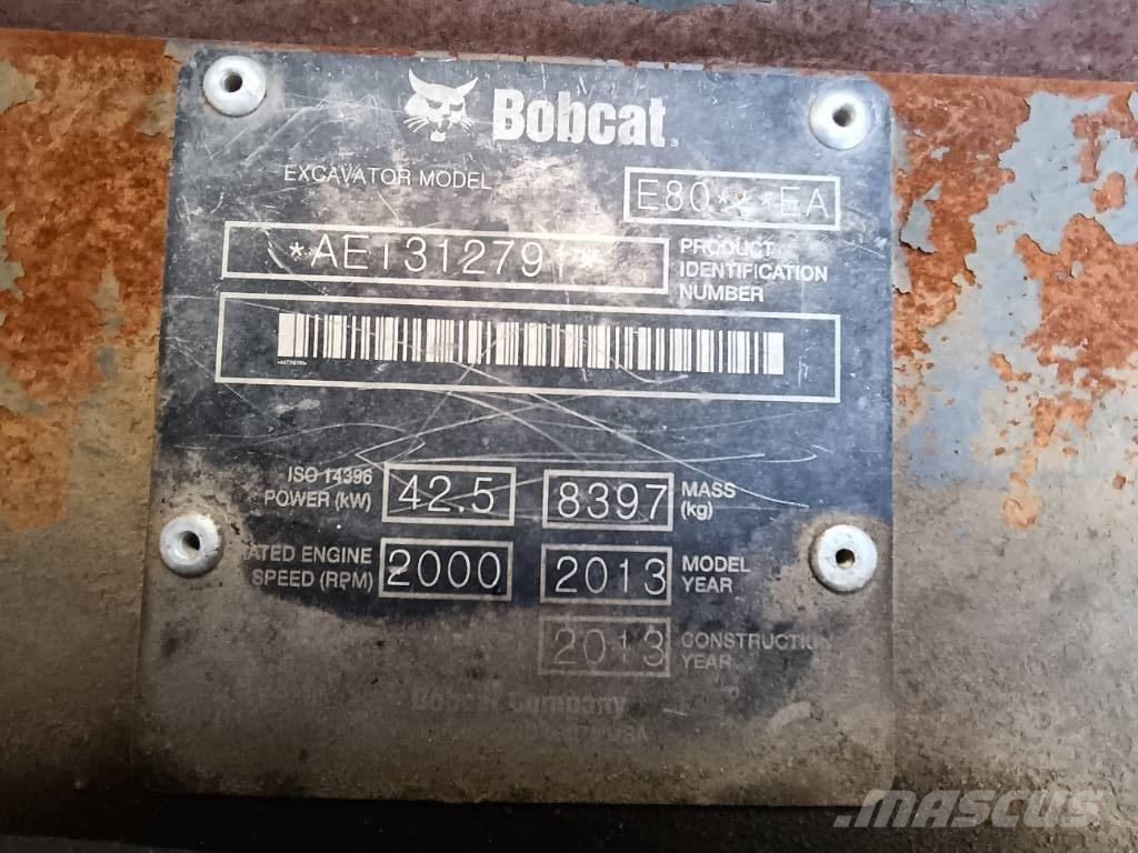 Bobcat E 80 EA Средни екскаватори 7т - 12т