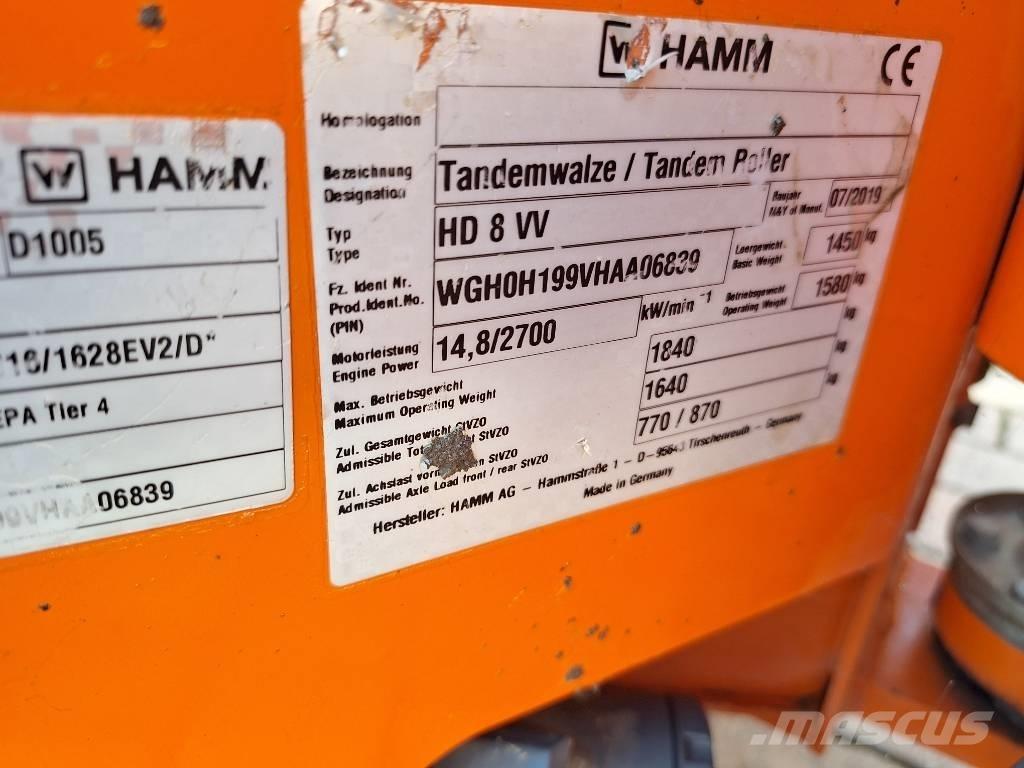 Hamm HD 8 VV Двойни барабанни ролки
