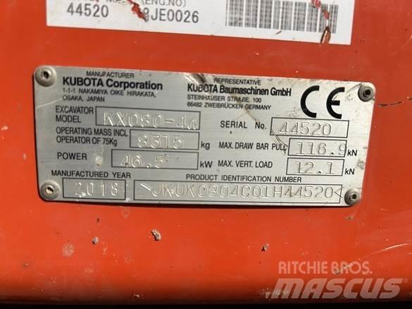 Kubota KX080 - 4 Строителство - Други