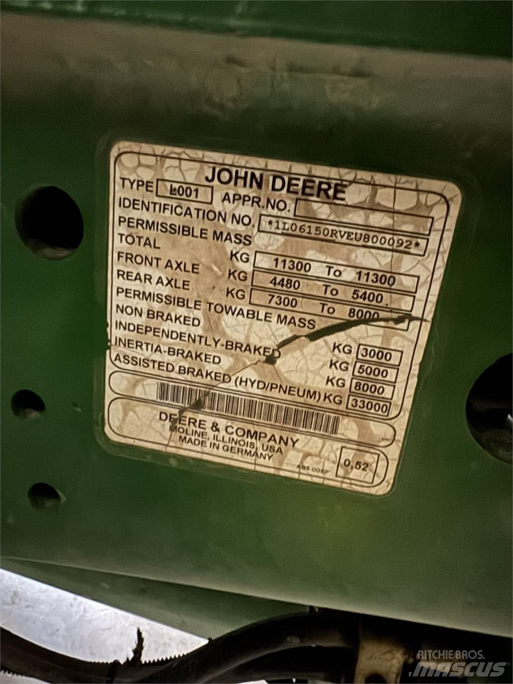 John Deere 6150R Трактори