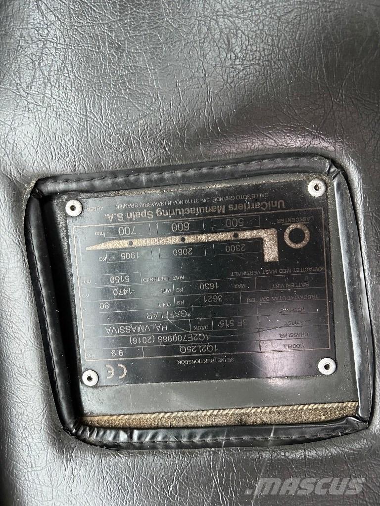 UniCarriers L25Q Електрически вилични кари-повдигачи