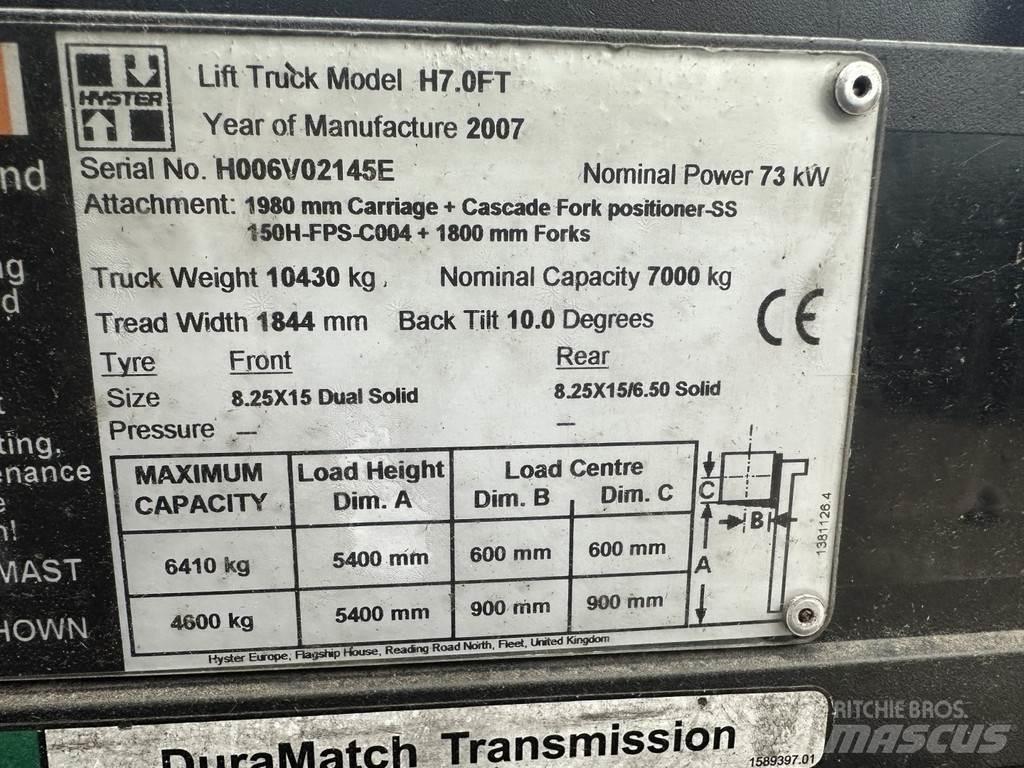 Hyster H7.0FT Камиони с АГУ