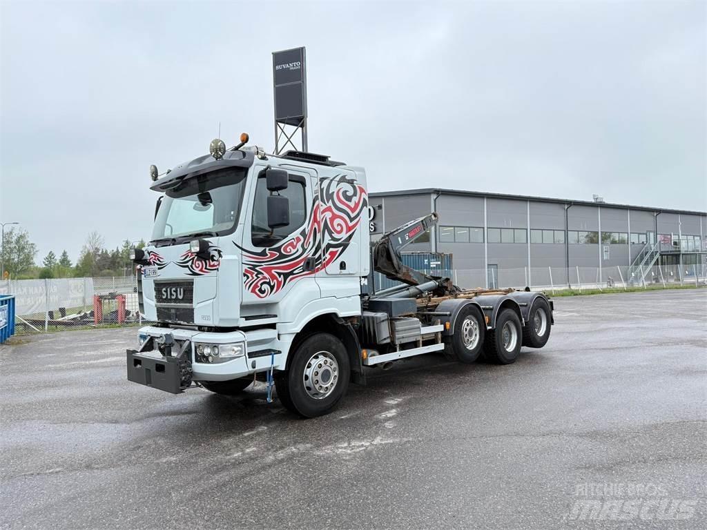 Sisu R500 E13M 8x4 Камиони с кран с кука