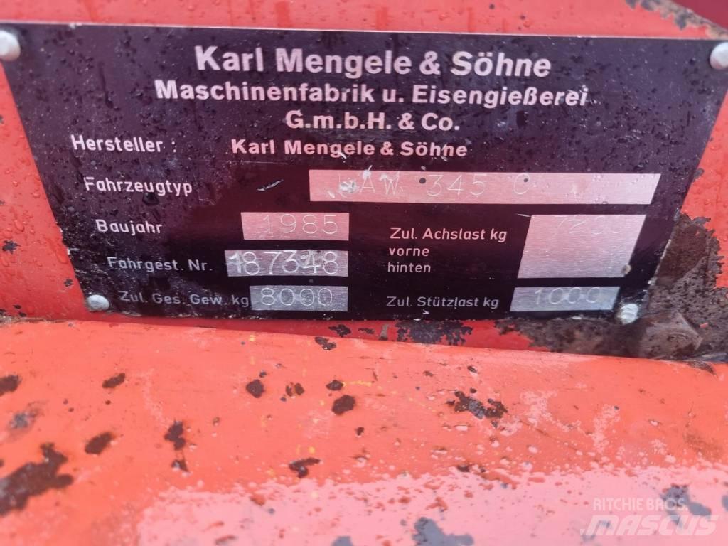 Mengele AW 345 c Самотаварещи ремаркета