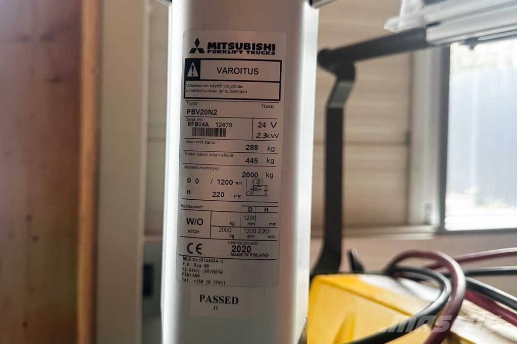 Mitsubishi PBV 20 N2 Транспалетни колички с платформи