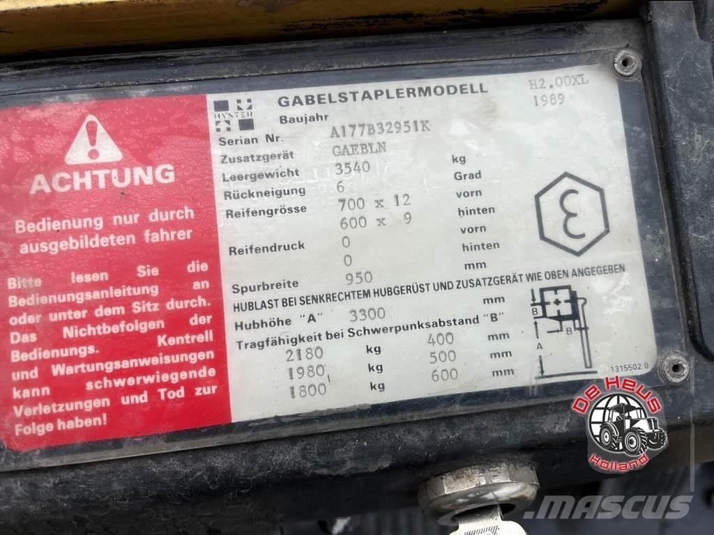 Hyster H2.00XL Вилични кари-повдигачи - други