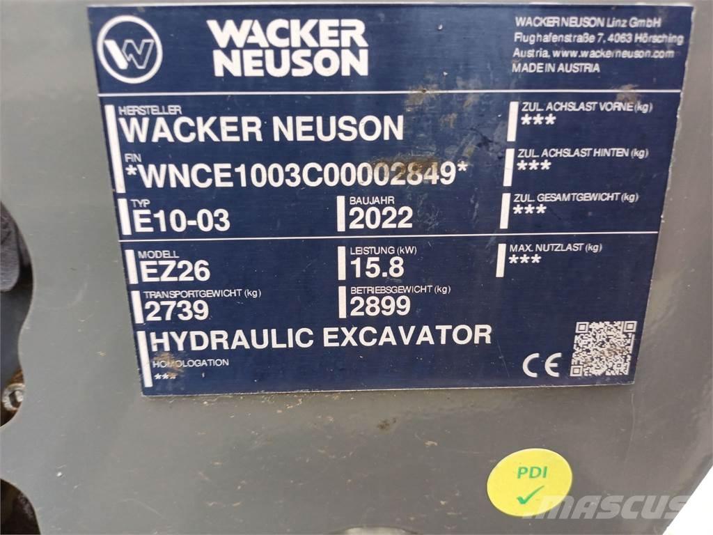 Wacker Neuson EZ26 Верижен екскаватор