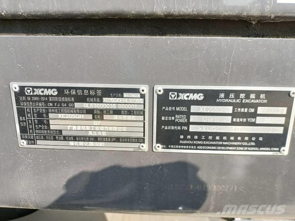 XCMG XE205GH Верижен екскаватор