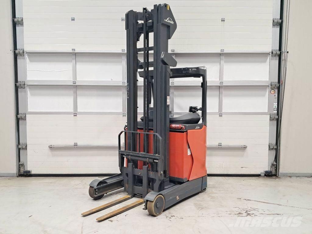 Linde R14-01 Ретрак/ Високоповдигач с изместване на вилката напред