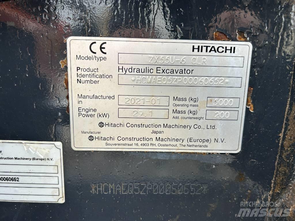 Hitachi ZX55U-6 Мини екскаватори < 7 т