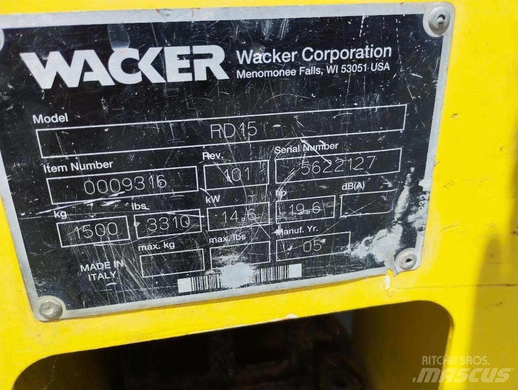 Wacker Neuson RD 15 Двойни барабанни ролки
