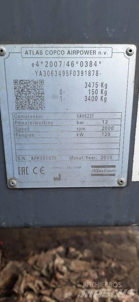 Atlas Copco XAHS237 Компресори