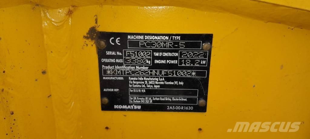 Komatsu PC30MR-5 Мини екскаватори < 7 т