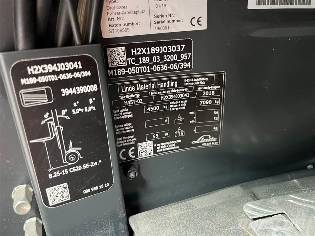 Linde H45T-02 Камиони с АГУ
