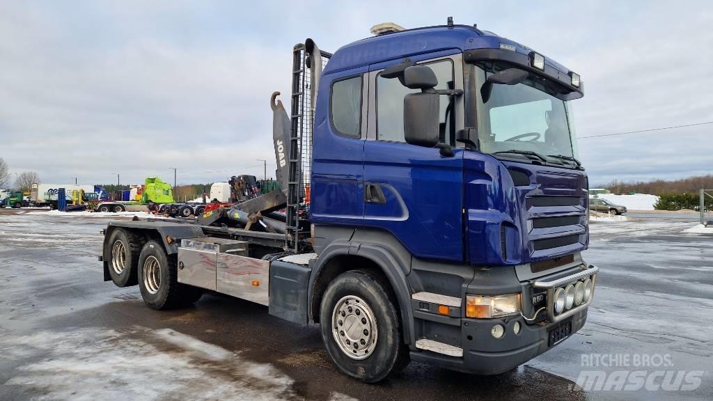 Scania R500 6X2 Камиони с кран с кука