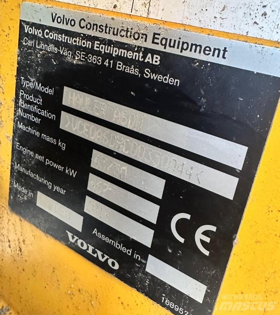 Volvo A 60 H Дъмпери/моторни превозни средства