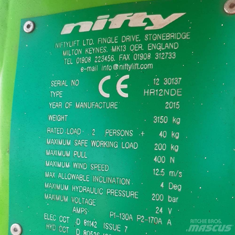 Niftylift HR 12 Съчленени стрелови подемници
