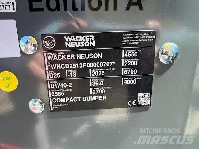 Wacker Neuson DW 40 Дъмпери/моторни превозни средства