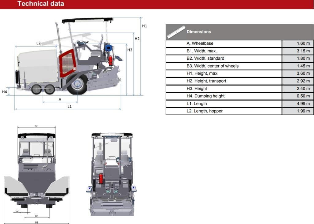Dynapac SD 1800 W Машини за асфалт