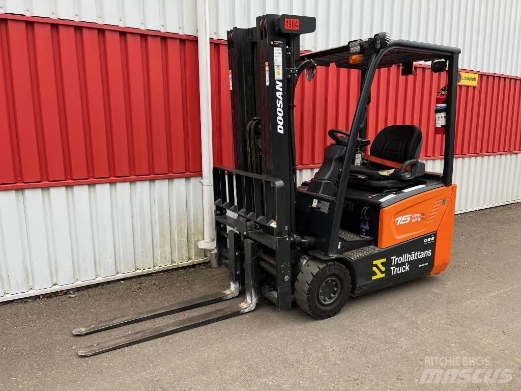 Doosan B 15 T-7 Електрически вилични кари-повдигачи