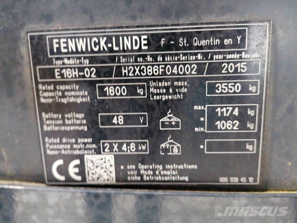Linde E16H-02 Електрически вилични кари-повдигачи