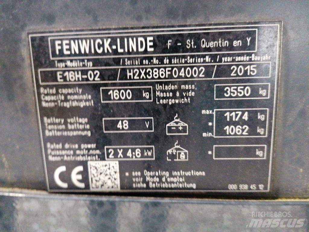 Linde E16H-02 Електрически вилични кари-повдигачи