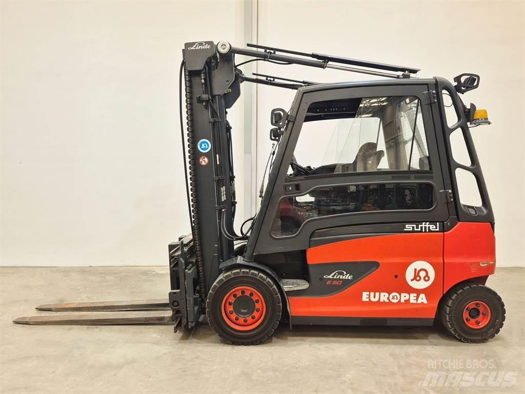 Linde E50HL 01 600 Електрически вилични кари-повдигачи