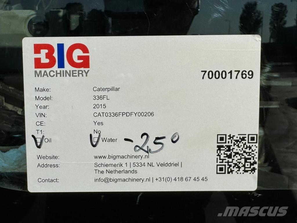 CAT 336FL XE Верижен екскаватор