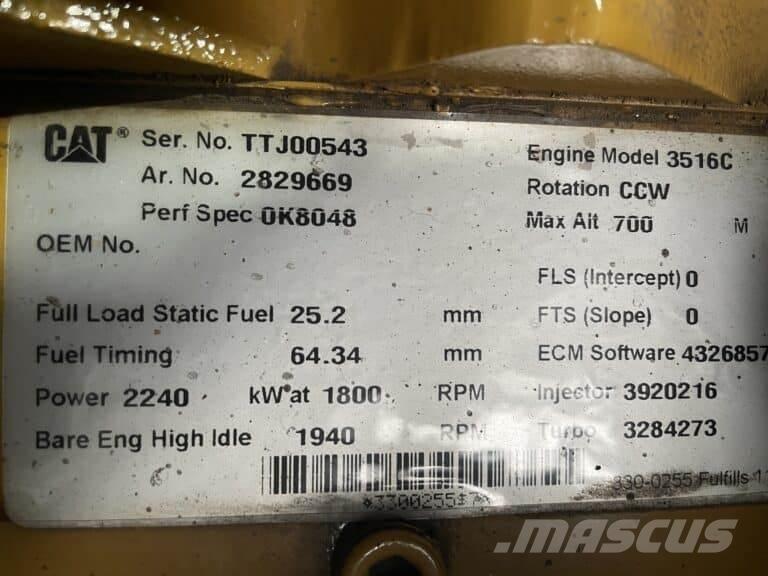 CAT 3516C Морски силови агрегати