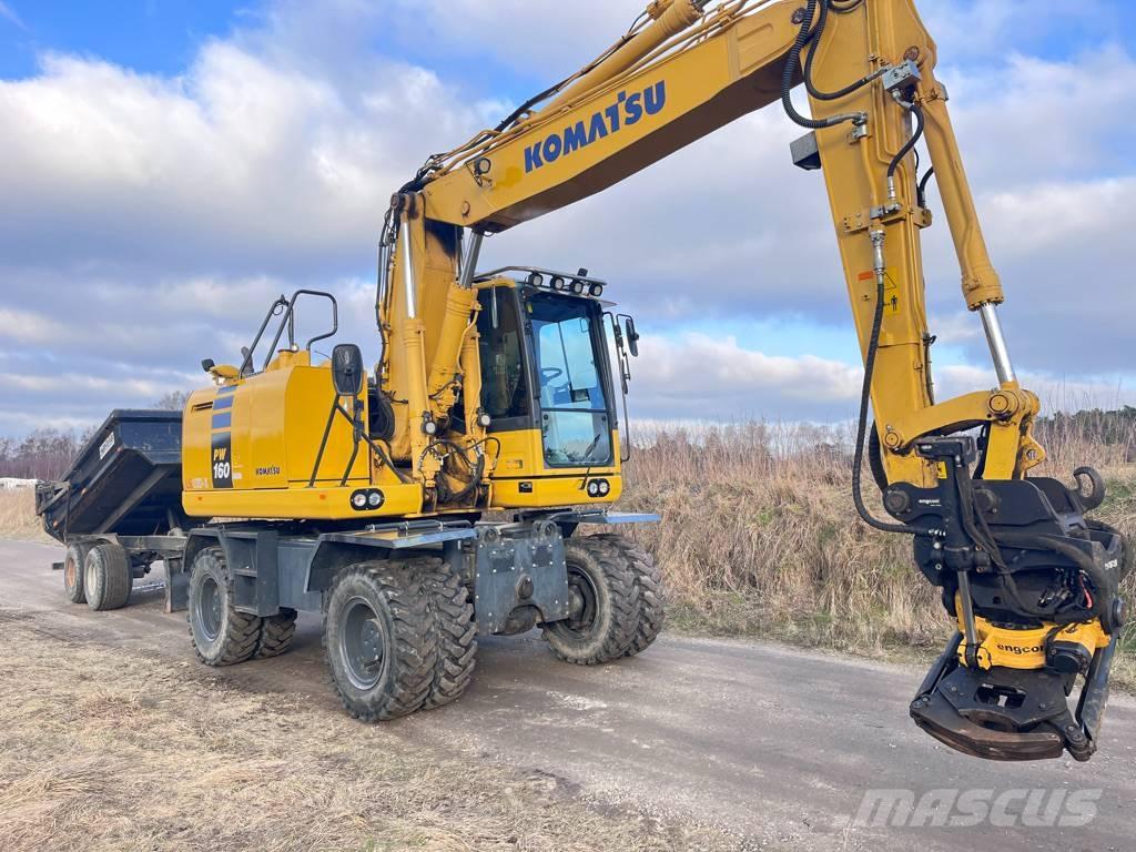 Komatsu PW 160 Колесни екскаватори