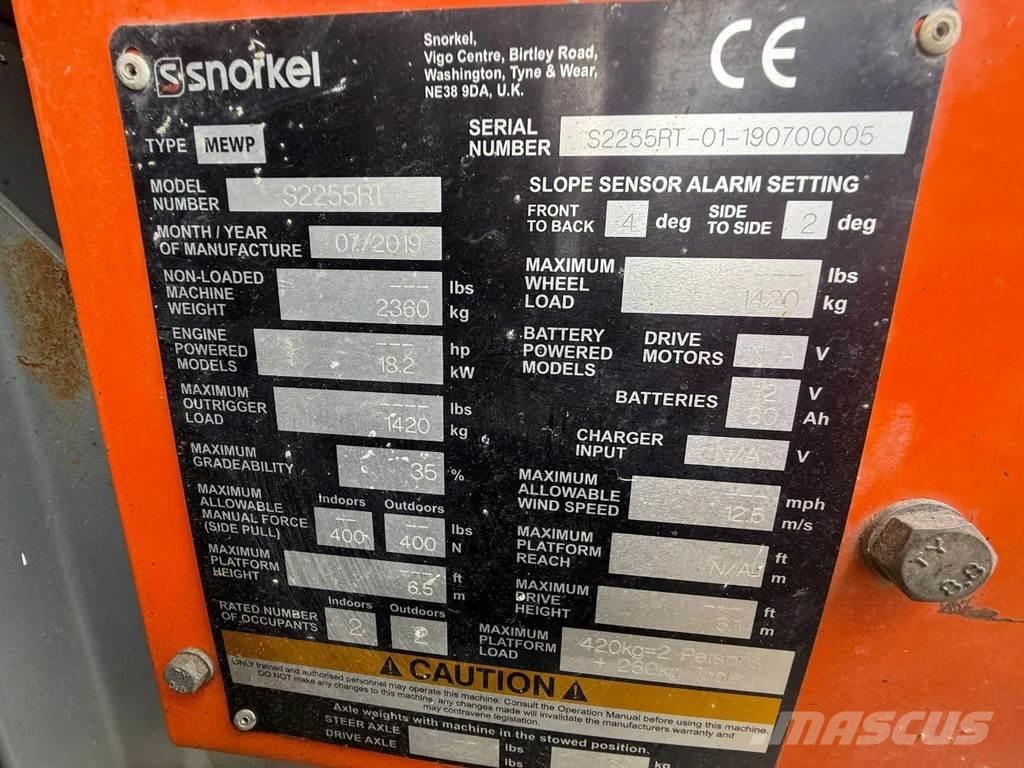 Snorkel S2255RT Ножични работни платформи