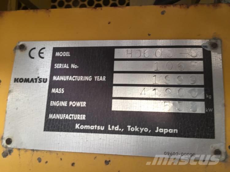 Komatsu HD 605-5 Твърди самосвали
