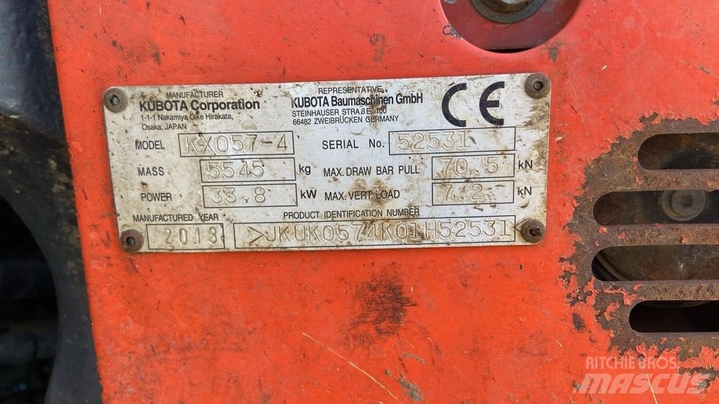 Kubota KX 057-4 Мини екскаватори < 7 т