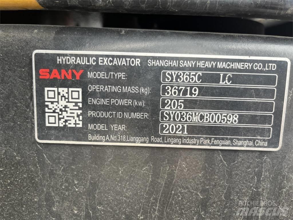Sany SY365C Верижен екскаватор