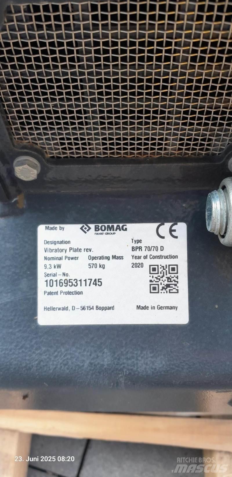 Bomag BPR 70/70 DE Уплътнители за плочи

