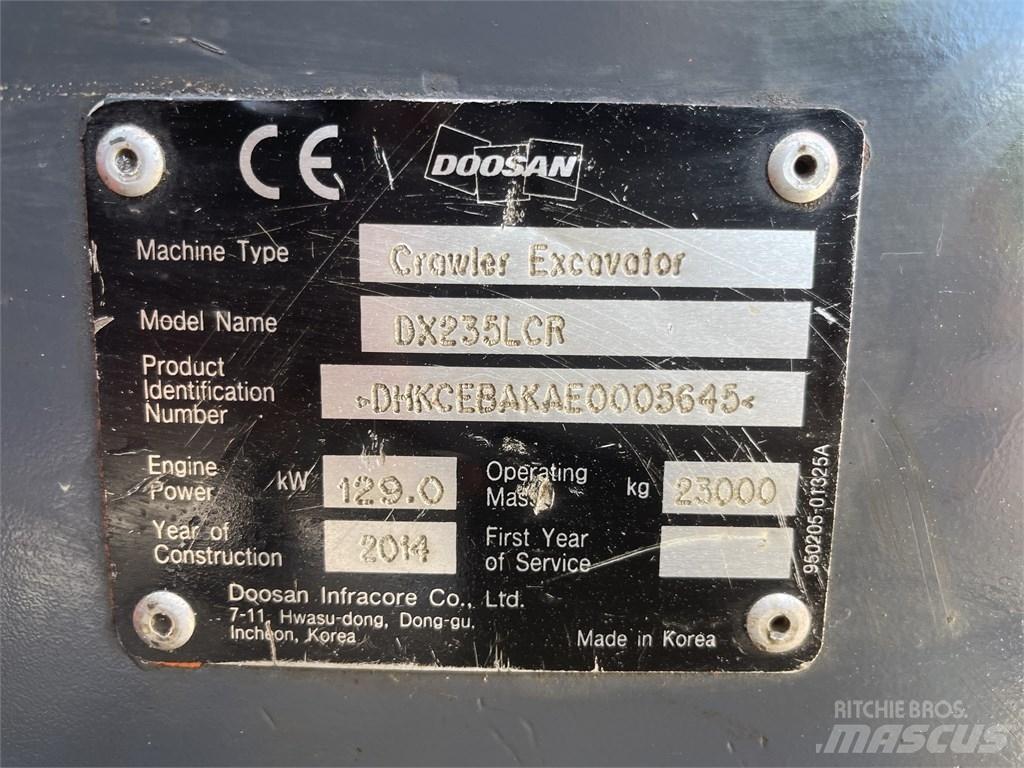 Doosan DX 235 LCR Верижен екскаватор