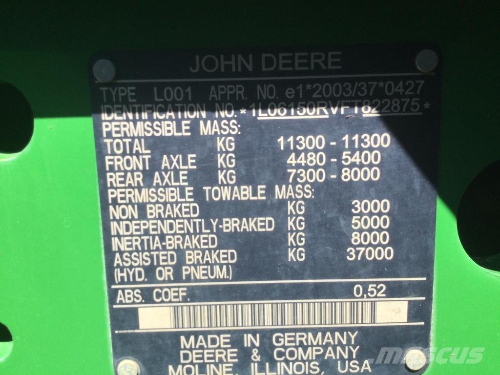 John Deere 6150R Трактори