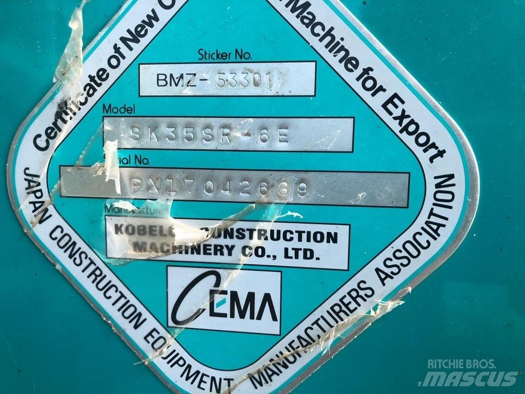 Kobelco SK 35 SR-6E Мини екскаватори < 7 т