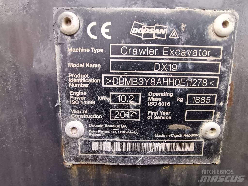 Doosan DX 19 Мини екскаватори < 7 т
