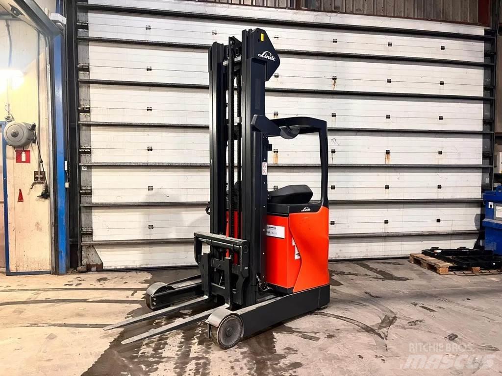 Linde R14-01 Ретрак/ Високоповдигач с изместване на вилката напред
