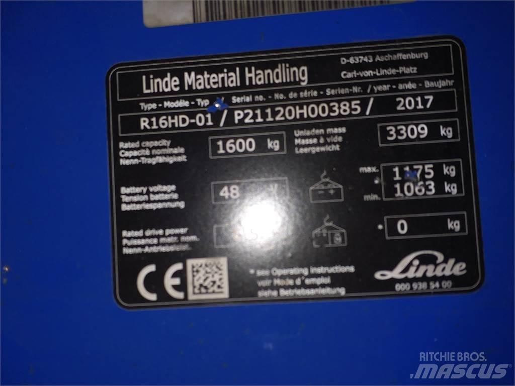 Linde R16HD Ретрак/ Високоповдигач с изместване на вилката напред