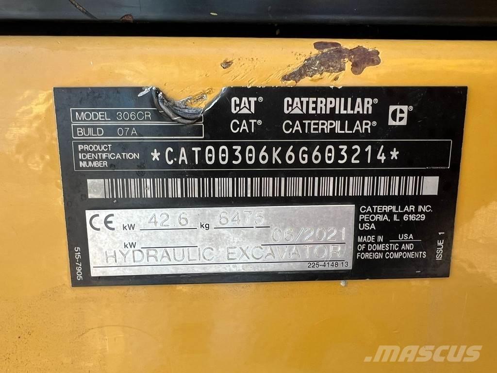 CAT 306CR Мини екскаватори < 7 т