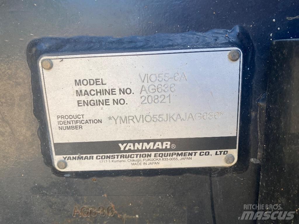 Yanmar Vio 55-6 A Мини екскаватори < 7 т