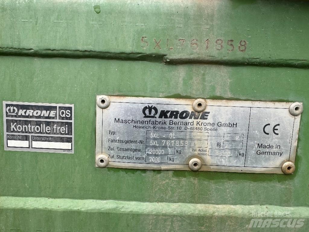 Krone 5 XL GL Самотаварещи ремаркета