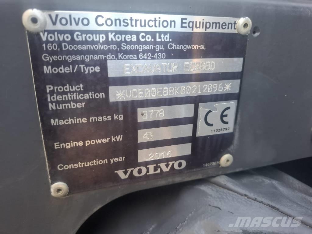 Volvo ECR 88 D Средни екскаватори 7т - 12т